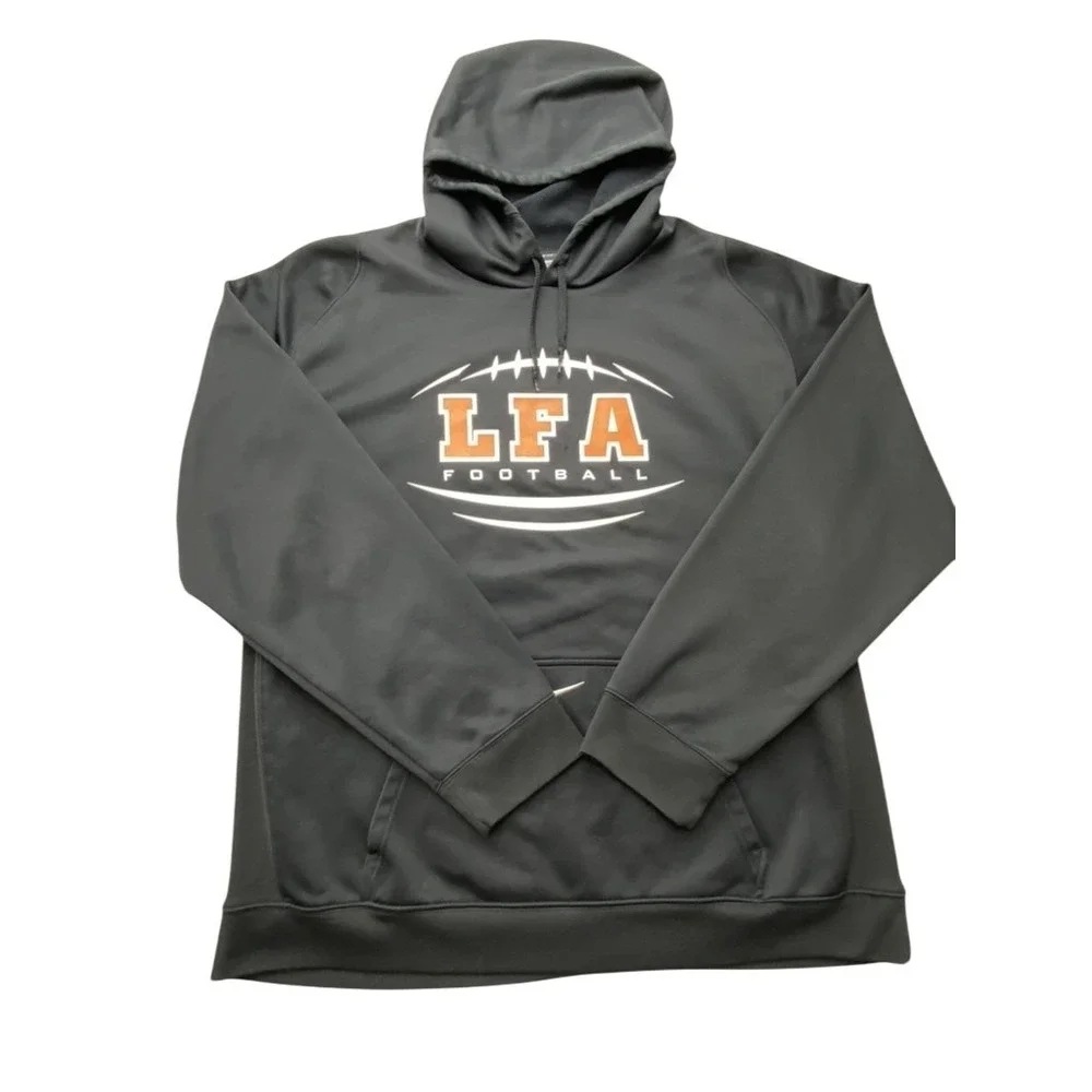 Nike Therma-Fit Hoodie Mens 2XL Black LFA Football Fleece Pullover Graphic